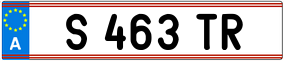 Trailer License Plate